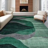 Luxurious Light Green Flowing Design(Green)