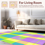 Artistic Multicolored Checkered Composition(Yellow)