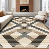 Contemporary Diamond Motif in Brown(Beige)