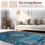 Elegant Vintage Inspired Geometric Style(Blue)