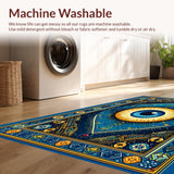 Cultural Geometric Eye Motif(Blue)