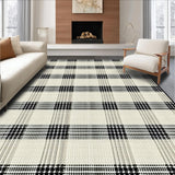 Ultra Soft Area Rug, Non Slip, Stain Resistant, Washable Area Rugs for Living Room, Bedroom, Stylish Modern Abstract Composition(Beige)