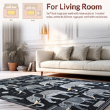 Contemporary Monochrome Wildlife Design(Gray)