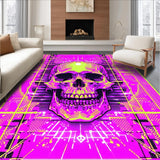 Ultra Soft Area Rug, Non Slip, Stain Resistant, Washable Area Rugs for Living Room, Bedroom, Chic Abstract Kiss Design(Pink)