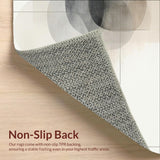 Abstract Beige Accent Grey Modern Print Entryway(Beige)