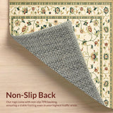 Ultra Soft Area Rug, Non Slip, Stain Resistant, Washable Area Rugs for Living Room, Bedroom, Beige Garden Non Slip Low Pile Area(Beige)