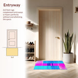 Contemporary Colorful Wave Design(Blue)