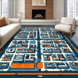 Illustrative Car Park Adventure Scene(Blue)