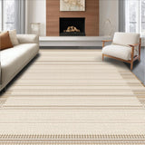 Ultra Soft Area Rug, Non Slip, Stain Resistant, Washable Area Rugs for Living Room, Bedroom, Timeless Subtle Woven Design(Beige)