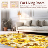 Charming Textured Sunflower Design(Yellow)
