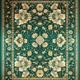 Chic Ogee Patterned Visual Appeal(Green)