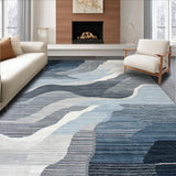 Ultra Soft Area Rug, Non Slip, Stain Resistant, Washable Area Rugs for Living Room, Bedroom, Abstract Monochrome Artistry Piece(Gray)