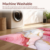 Lively Gold Infused Marble Design(Red)