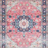 Ultra Soft Area Rug, Non Slip, Stain Resistant, Washable Area Rugs for Living Room, Bedroom, Colorful Oriental Nursery Stain-Resistant Area Rug(Blue)