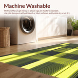 Ultra Soft Area Rug, Non Slip, Stain Resistant, Washable Area Rugs for Living Room, Bedroom, Luxurious Monochrome Artistic Flair(Yellow)
