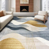 Elegant Grey Gold Geometric Fusion(Gray)