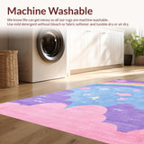 Delightful Plush Colorful Waves(Purple)