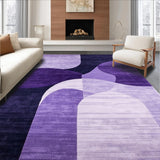 Ultra Soft Area Rug, Non Slip, Stain Resistant, Washable Area Rugs for Living Room, Bedroom, Minimalist Plush Fur Decorative Touch(Purple)