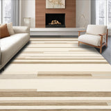 Marbella Collection Area Understated Striped Beige(Beige)