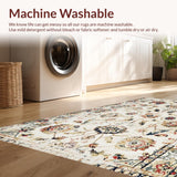 Chic Vintage Distressed Floral Design(Beige)