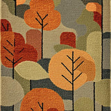Ultra Soft Area Rug, Non Slip, Stain Resistant, Washable Area Rugs for Living Room, Bedroom, Vibrant Abstract Earthy Tones(Orange)