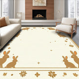 Traditional Seasonal Rabbit Design(Beige)