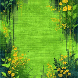 Charming Nature Inspired Shag Creation(Green)