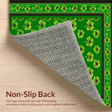 Elegant Gold Accented Shamrock Design(Green)