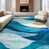 Fresh Nautical Flowing Lines(Blue)