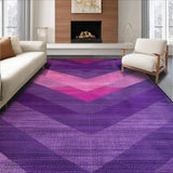 Ultra Soft Area Rug, Non Slip, Stain Resistant, Washable Area Rugs for Living Room, Bedroom, Charming Vintage Inspired Detail(Purple)