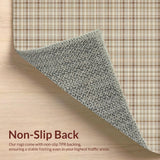 Ultra Soft Area Rug, Non Slip, Stain Resistant, Washable Area Rugs for Living Room, Bedroom, Warm Creamy Lattice Visual Appeal(Beige)