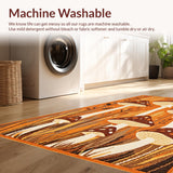Ultra Soft Area Rug, Non Slip, Stain Resistant, Washable Area Rugs for Living Room, Bedroom, Youthful Cheerful Bath Mat(Brown)