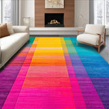 Ultra Soft Area Rug, Non Slip, Stain Resistant, Washable Area Rugs for Living Room, Bedroom, Stylish Gradient Spectrum Design(Yellow)
