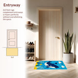 Dynamic Marine Life Educational Design(Blue)