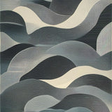 Stylish Gray Wave Motif(Gray)