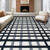 Contemporary Striped Black and White Theme(Black)