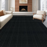 Ultra Soft Area Rug, Non Slip, Stain Resistant, Washable Area Rugs for Living Room, Bedroom, Luxe Cozy Shaggy Aesthetic(Black)