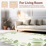 Elegant Earth Tones Leaf Design(Beige)