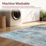 Elegant Distressed Geometric Texture(Blue)