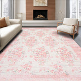 Ultra Soft Area Rug, Non Slip, Stain Resistant, Washable Area Rugs for Living Room, Bedroom, Dreamy Pink Fluffy Charm(Pink)