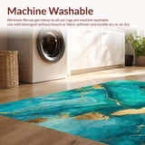 Contemporary Marbleized Visual Delight(Green)