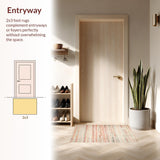 Ultra Soft Area Rug, Non Slip, Stain Resistant, Washable Area Rugs for Living Room, Bedroom, SERISSA Faded Peach Washable Rug, Non-Slip Entry Carpet, Low Pile(Red)