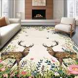 Dynamic Deer Print Fusion(Beige)
