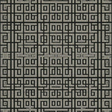 Elegant Black and Ivory Geometric Harmony(Black)
