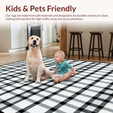 Cozy Reversible Plaid Mat(Black)