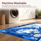 Charming White and Blue Tiled Design(Blue)