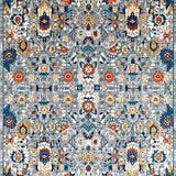 Ultra Soft Area Rug, Non Slip, Stain Resistant, Washable Area Rugs for Living Room, Bedroom, Contemporary Tiled Pattern with Flair(Gray)