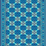 Ultra Soft Area Rug, Non Slip, Stain Resistant, Washable Area Rugs for Living Room, Bedroom, Vintage Blue Geometric Living Room Rug Washable(Blue)