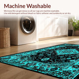 Sophisticated Black Teal Harmony(Black)