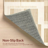 Briar Beige Area Geometric Minimalist Floor Art Eclectic Style(Beige)